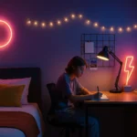 Multiplier les sources lumineuses pour varier les ambiances de votre chambre d'ado